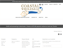 Tablet Screenshot of coastalwholesaleflowers.com